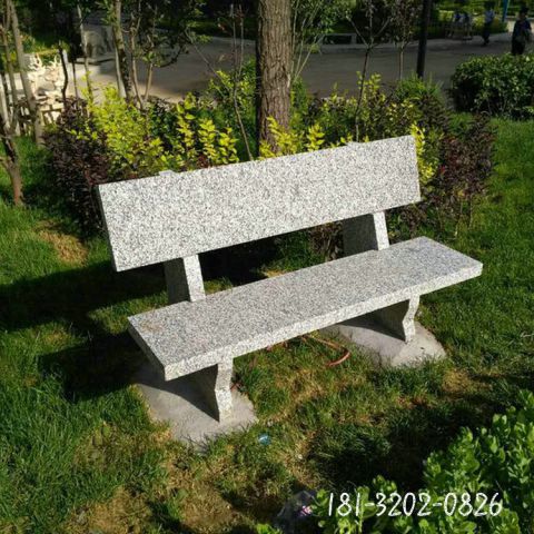 公园花岗岩长椅雕塑