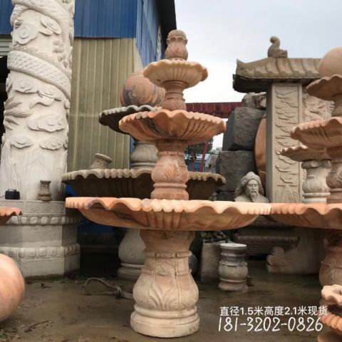 风水球创意喷泉石雕