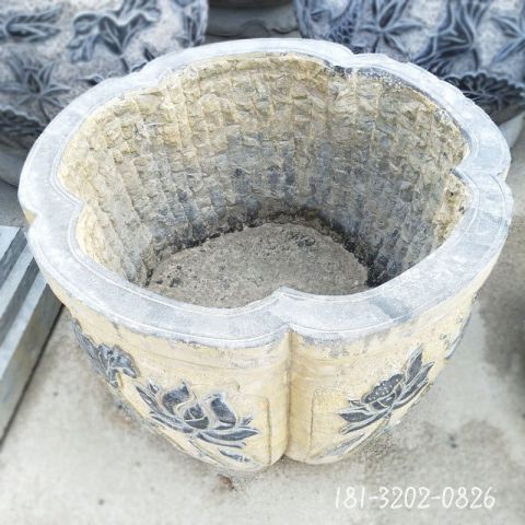 大型庭院仿古水缸雕塑