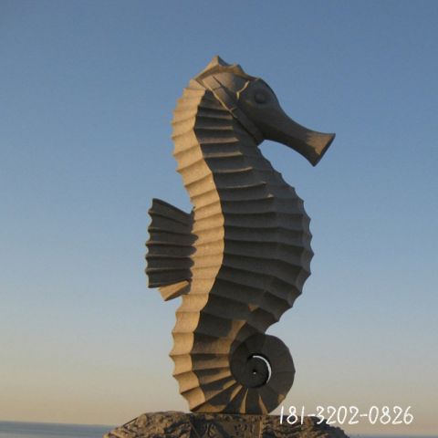 广场大型海马石雕