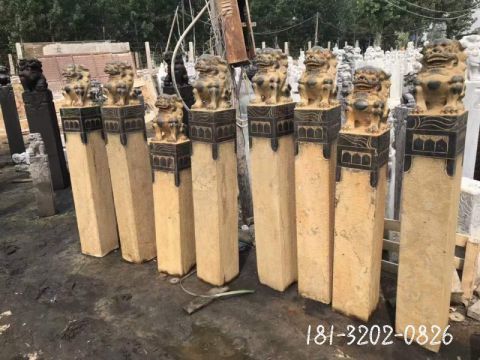 仿古景观拴马桩