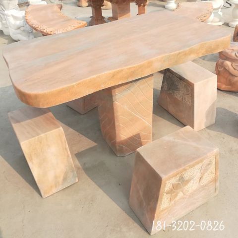 街道景观石桌凳雕塑