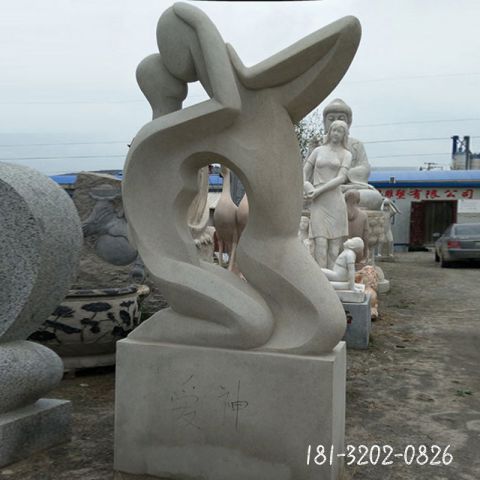 公园仿古情侣人物石雕