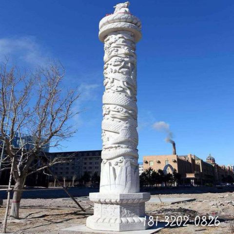 大型景观龙柱雕塑