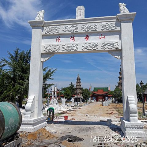 仿古石雕牌坊雕塑