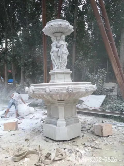 园林人物喷泉雕塑