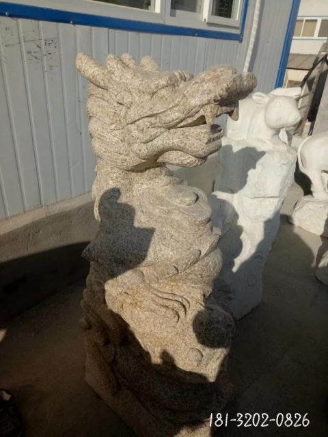 公园石雕动物龙