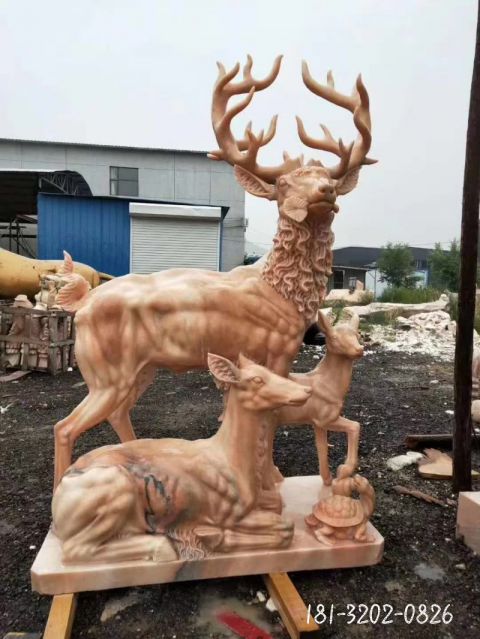 园林三羊开泰雕塑