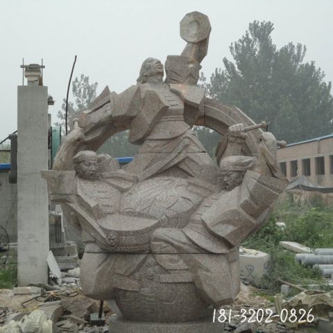 城市古代人物石雕