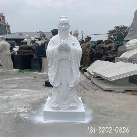 汉白玉校园孔子