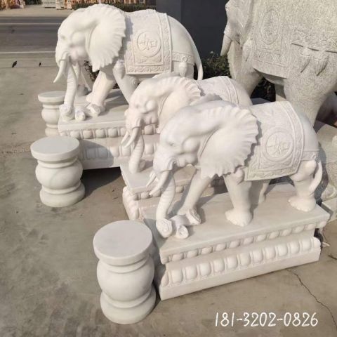 公园仿古动物大象雕塑