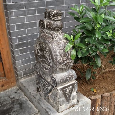 庭院门墩抱鼓石雕塑