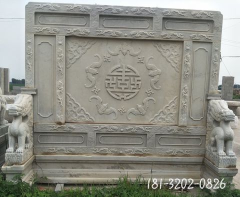仿古影壁雕刻石雕