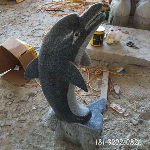 广场海豚公园石雕