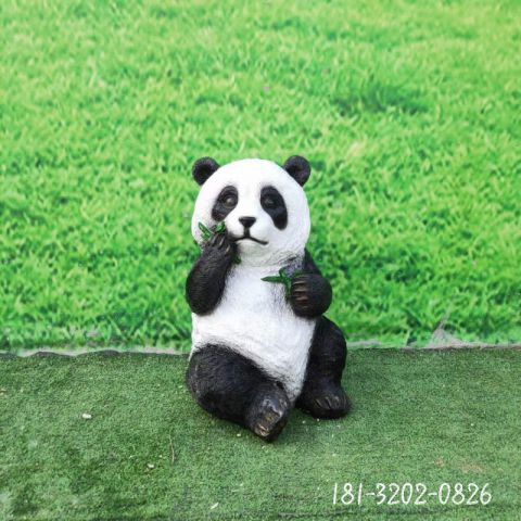 大型熊猫动物石雕