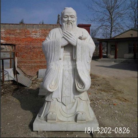 户外校园孔子雕塑