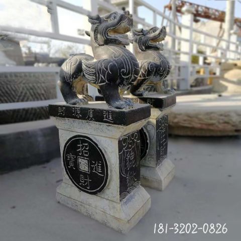 大型庭院仿古抱鼓石雕塑