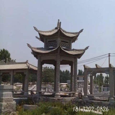 古建筑凉亭石雕