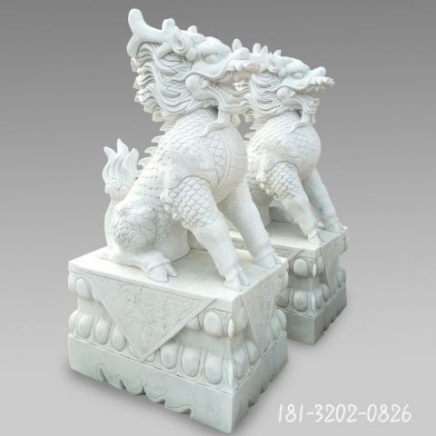 汉白玉神兽麒麟