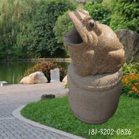 公园垃圾桶动物雕塑