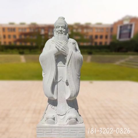 仿古孔子校园石雕