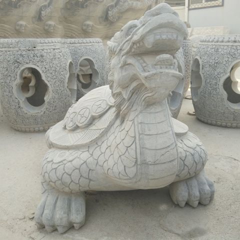 神兽动物龙龟石雕