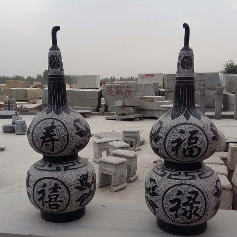 青石葫芦景观雕塑