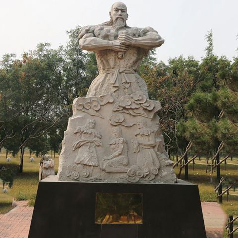 古代伏羲人物石雕