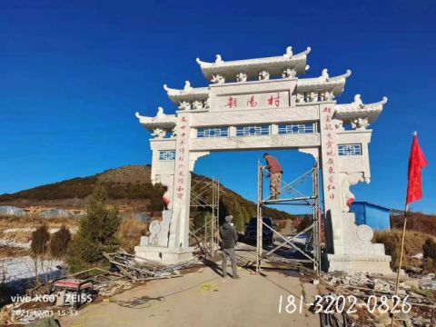 仿古乡村牌坊雕塑