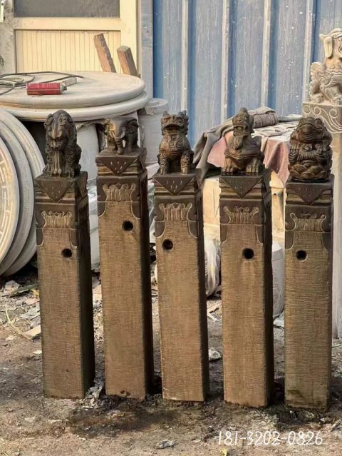 拴马桩神兽雕塑