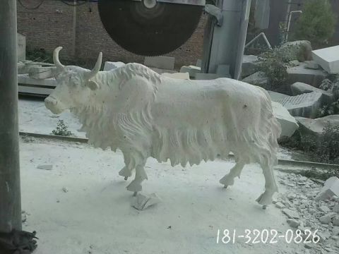 牦牛公园动物石雕