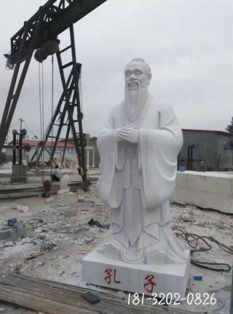大型仿古孔子人物雕塑