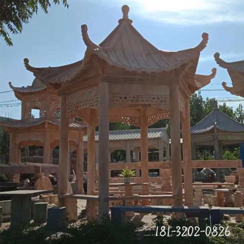 户外凉亭建筑雕塑