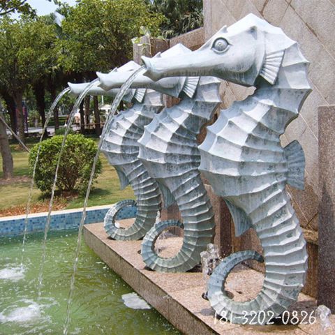 广场海马喷泉雕塑