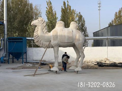 户外动物骆驼石雕