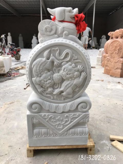 镇宅门墩雕塑