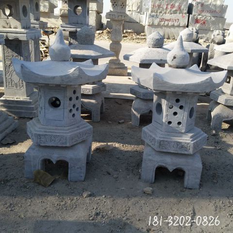 小型石灯雕塑