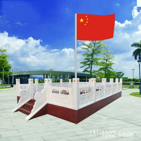 大型广场升旗台雕塑