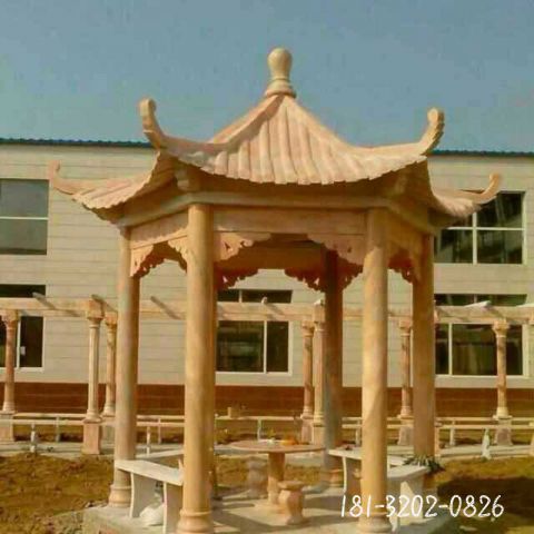 仿古大型凉亭石雕