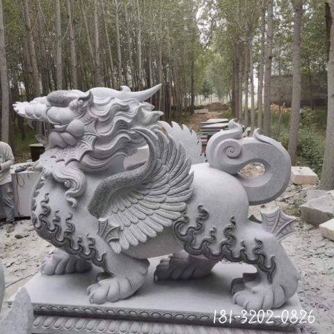 大理石动物貔貅雕塑