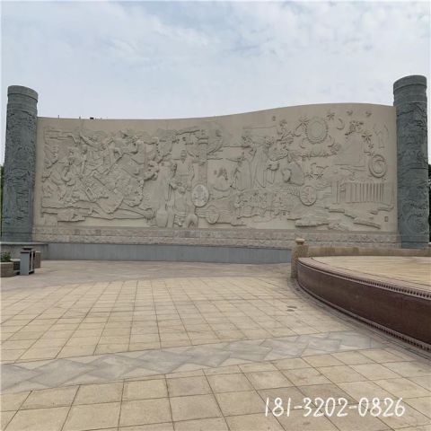 广场酒店壁画雕塑