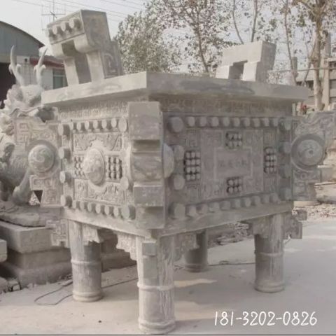 户外大理石香炉雕塑