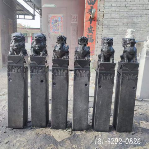 户外拴马桩仿古雕塑