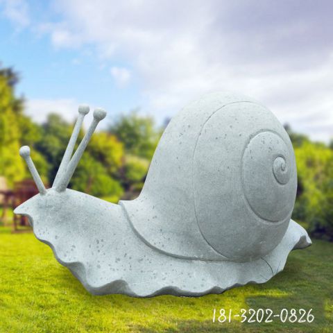 蜗牛大理石动物雕塑
