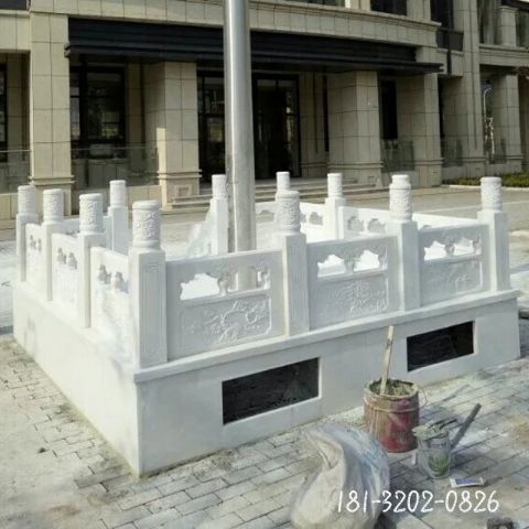 汉白玉广场升旗台雕塑