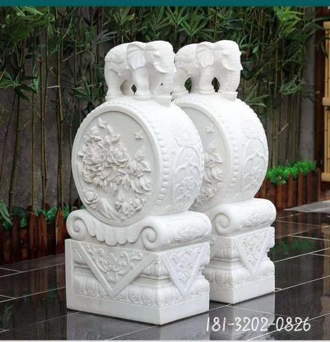 大型抱鼓石门墩雕塑