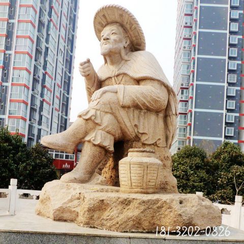 姜太公人物石雕