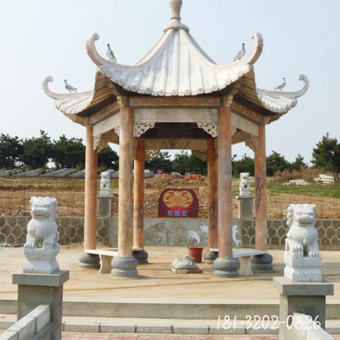 城市仿古凉亭雕塑