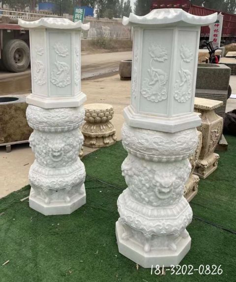 仿古做旧石灯雕塑