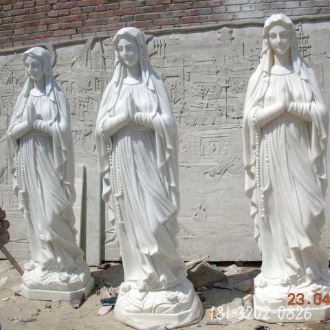 石雕西方圣母人物雕塑
